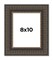 Photo Size Museum Brown Picture Frame - UV Acrylic, Foam Board Backing, Hanging Hardware